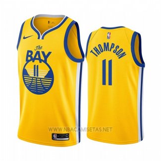 Camiseta Golden State Warriors Klay Thompson NO 11 Statement 2019-20 Amarillo - 副本